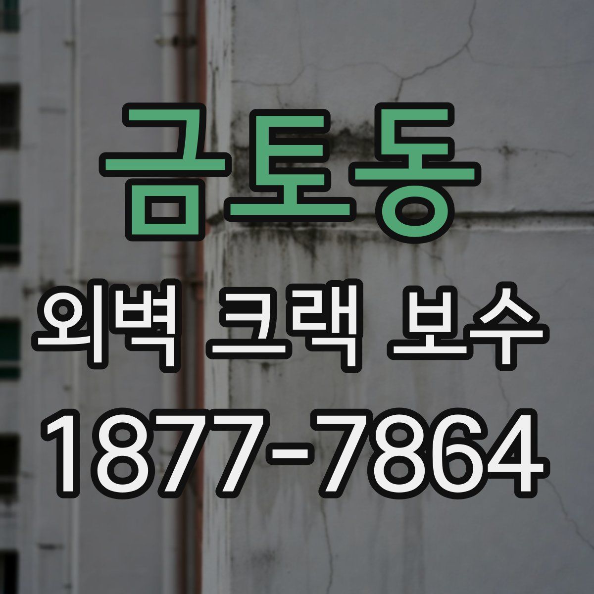 금토동 외벽 크랙 보수