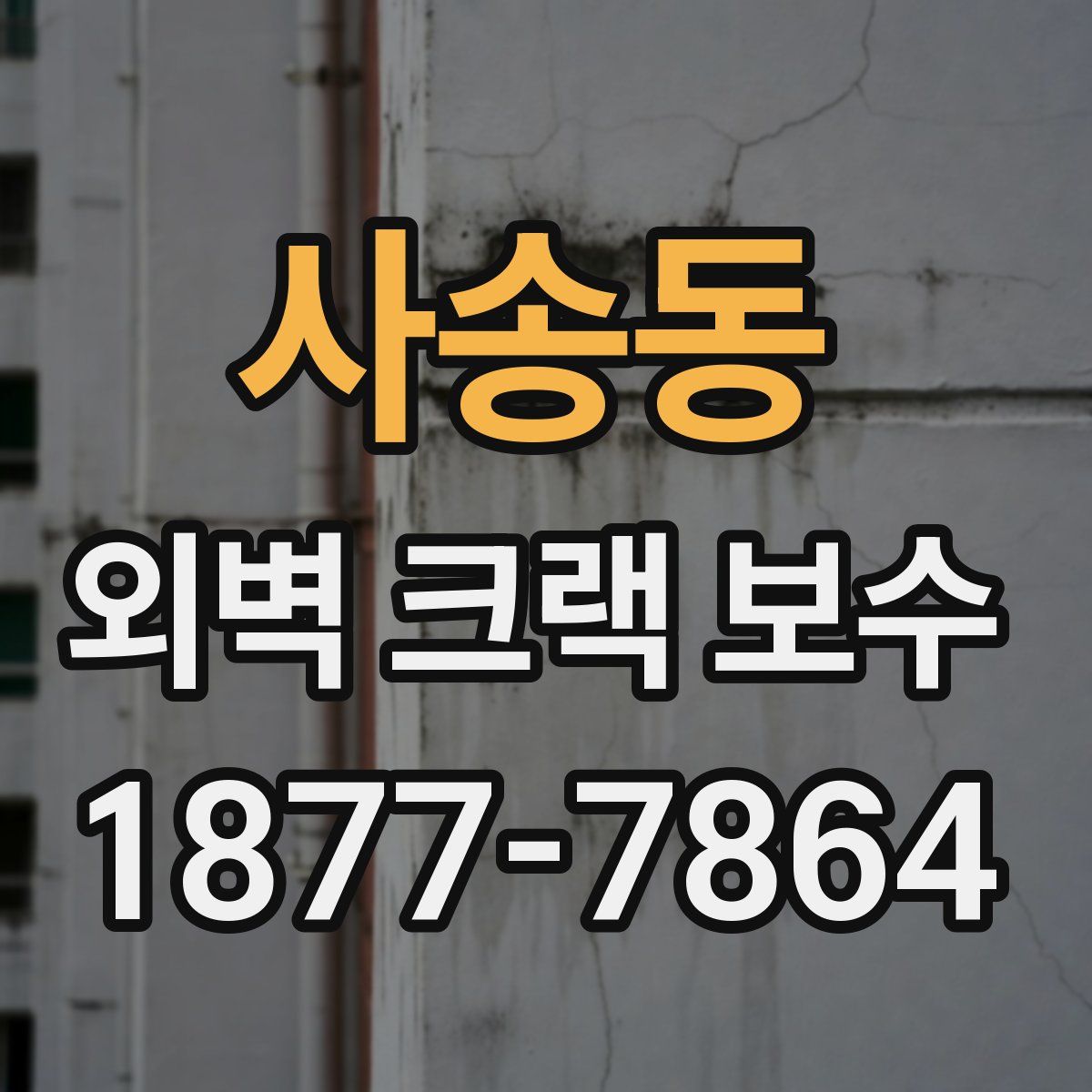 사송동 외벽 크랙 보수