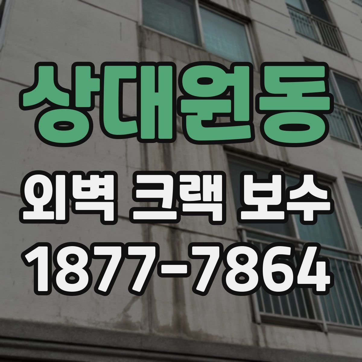 상대원동 외벽 크랙 보수
