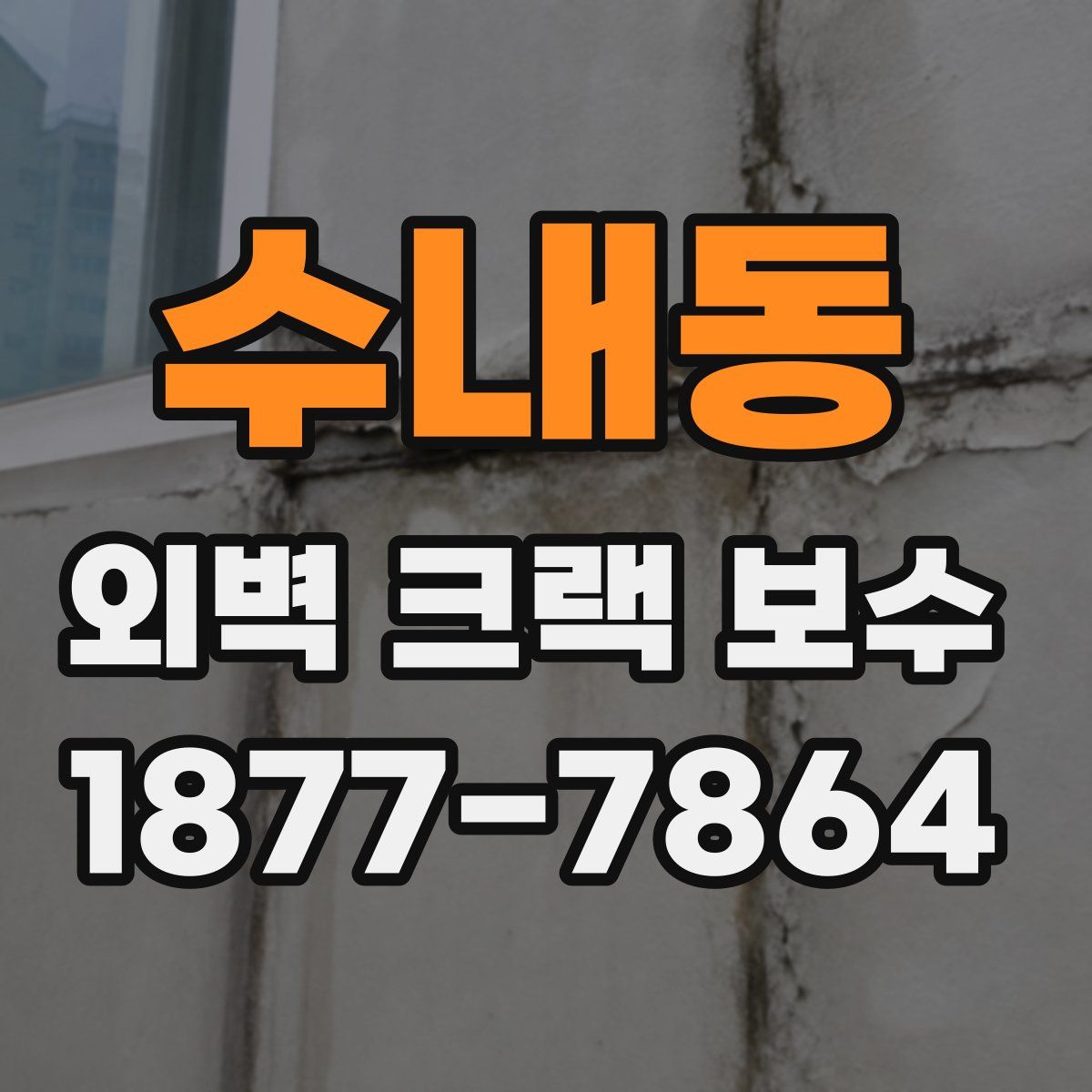 수내동 외벽 크랙 보수