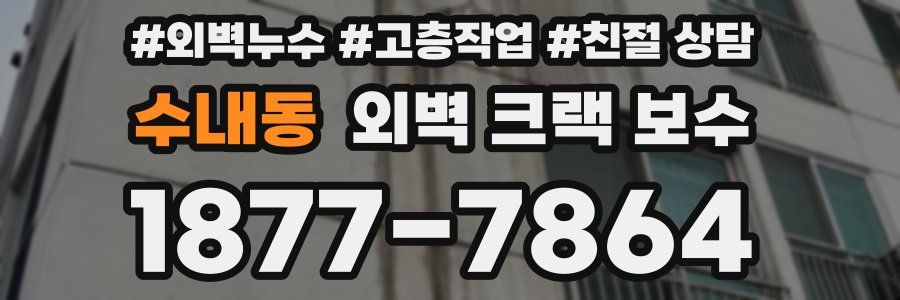 수내동 외벽 크랙 보수