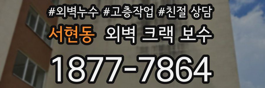 서현동 외벽 크랙 보수