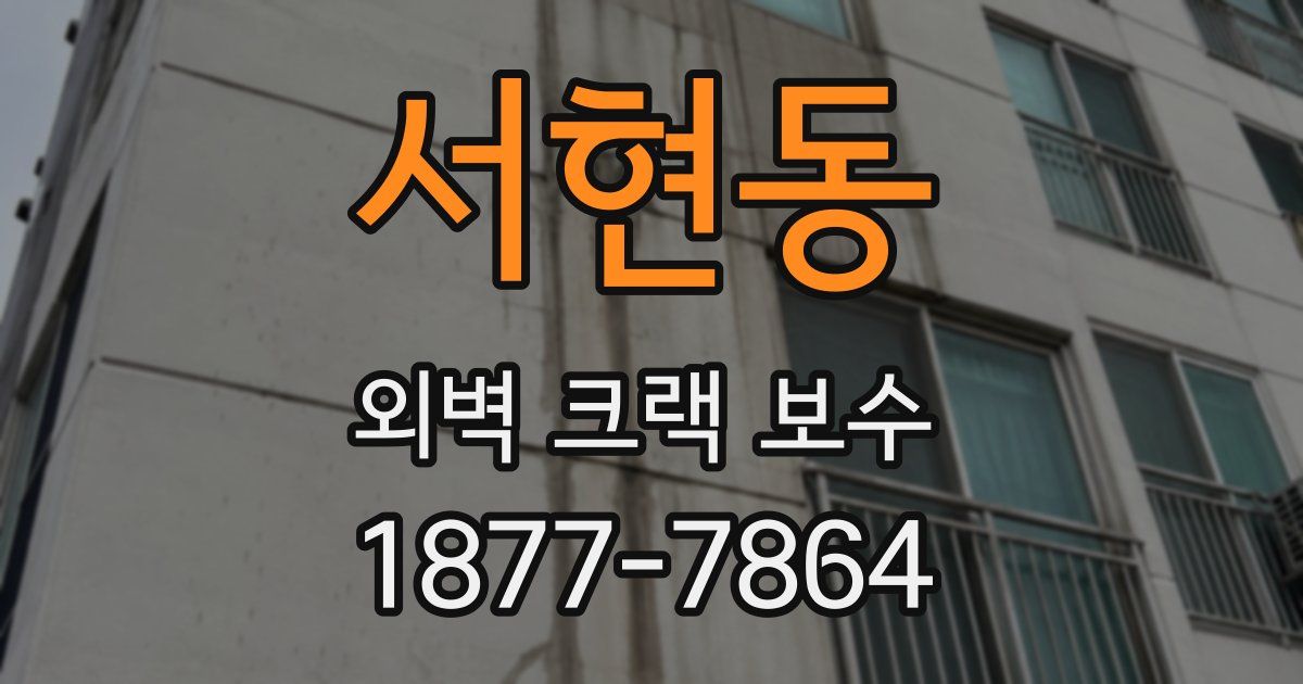 서현동 외벽 크랙 보수
