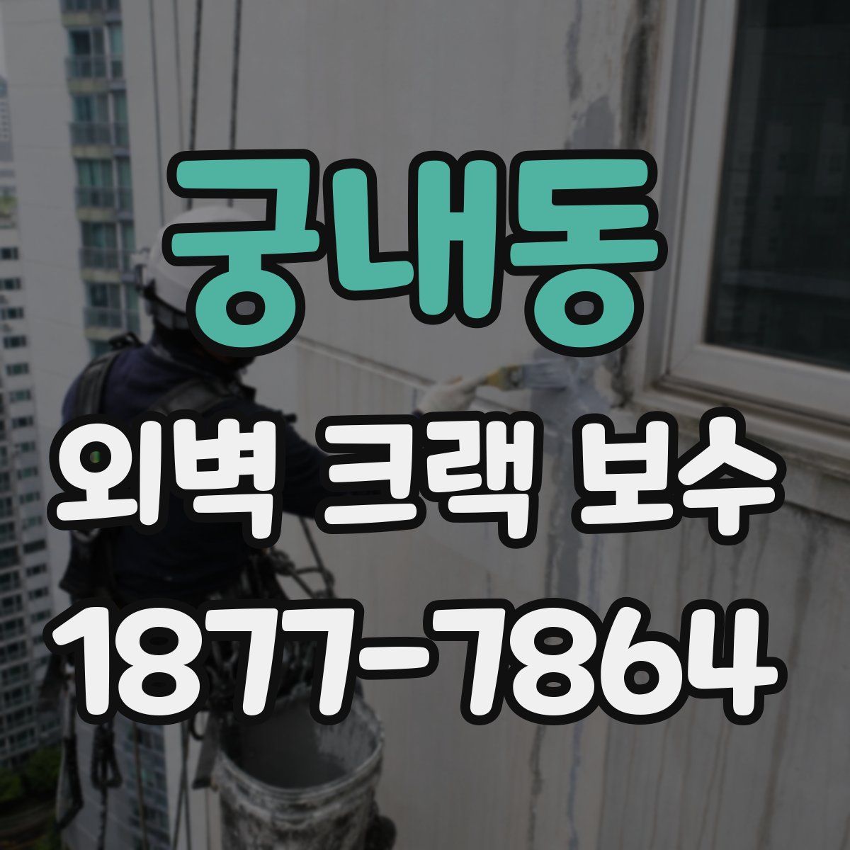궁내동 외벽 크랙 보수