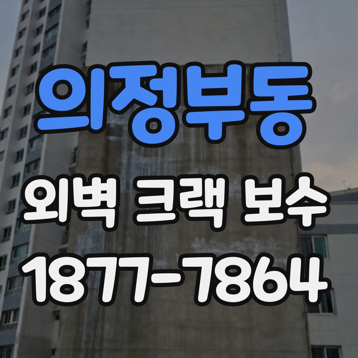 의정부동 외벽 크랙 보수