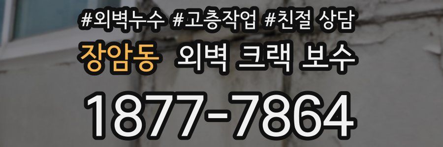장암동 외벽 크랙 보수