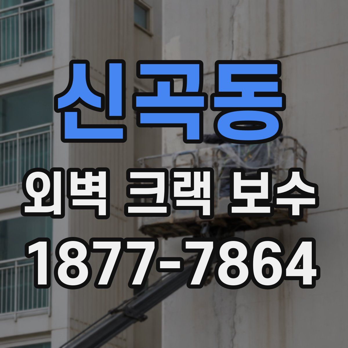신곡동 외벽 크랙 보수