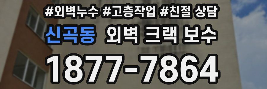 신곡동 외벽 크랙 보수