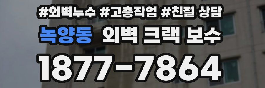 녹양동 외벽 크랙 보수
