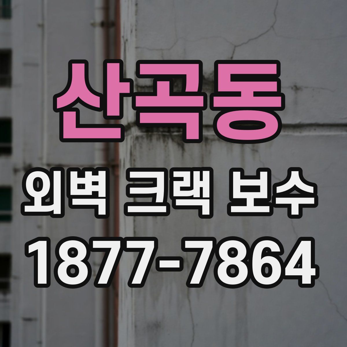 산곡동 외벽 크랙 보수