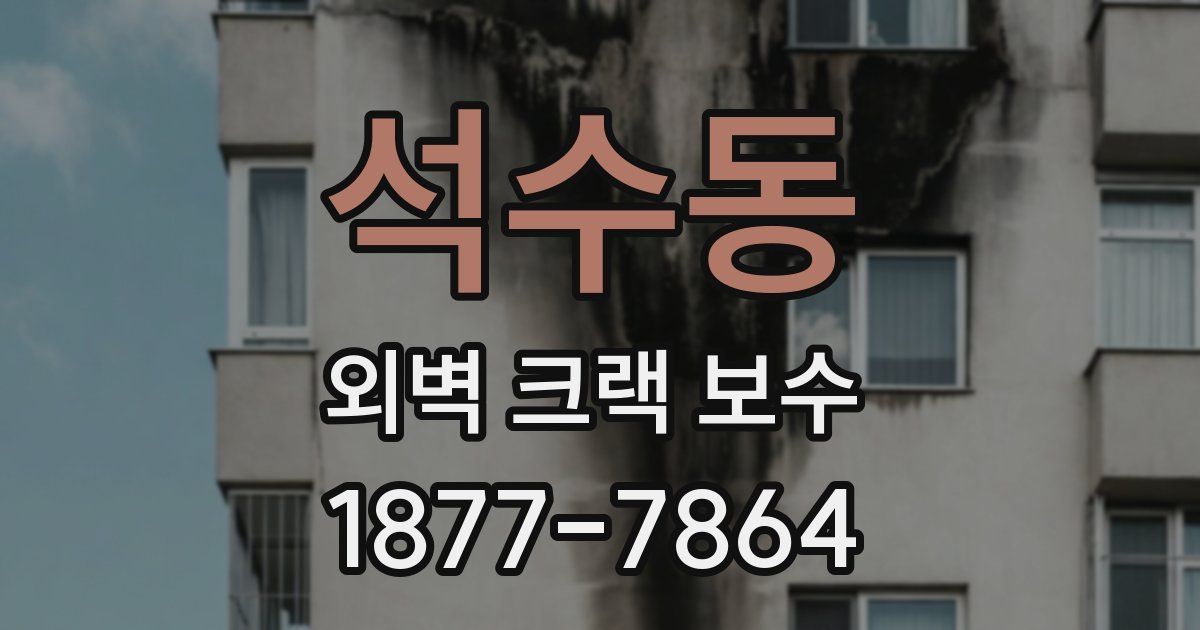 석수동 외벽 크랙 보수