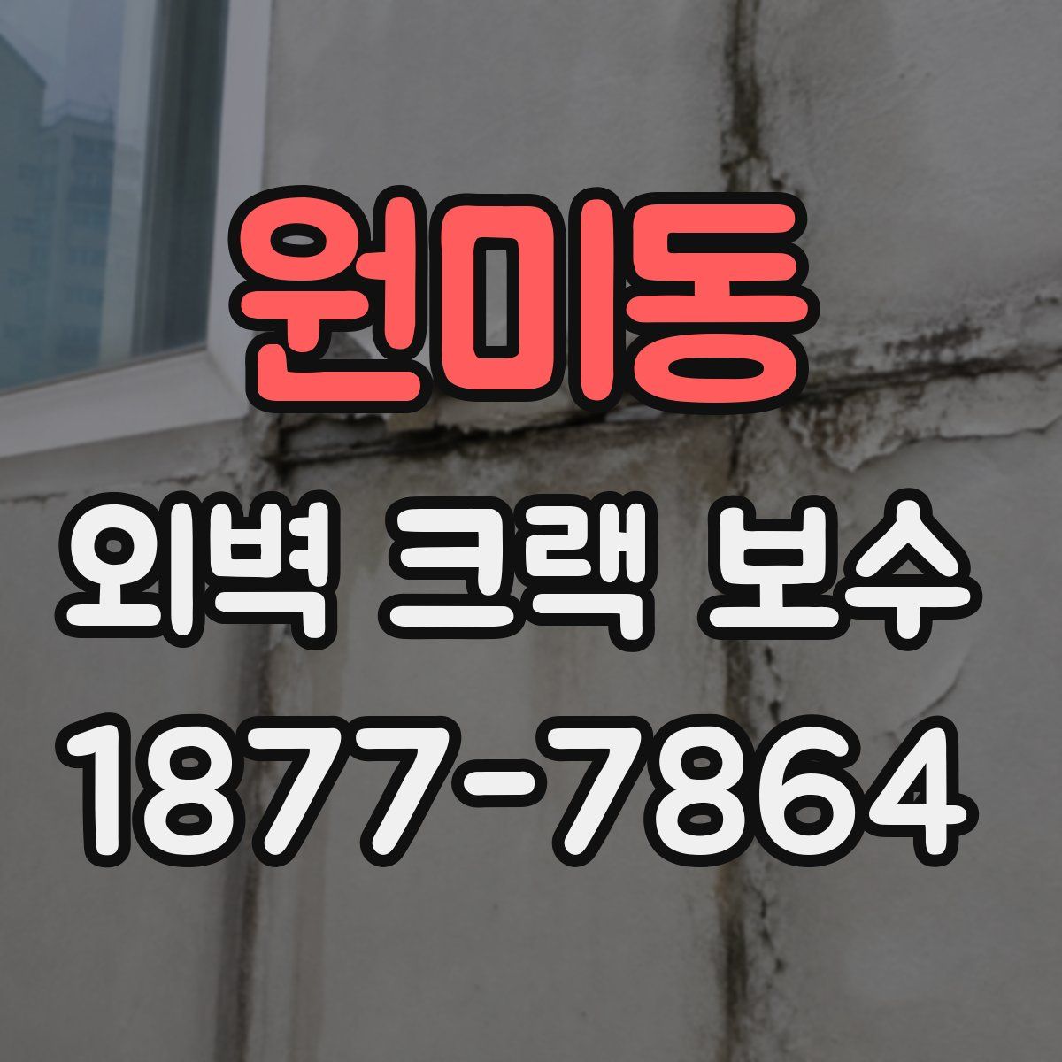 원미동 외벽 크랙 보수