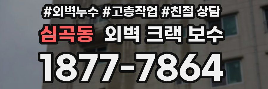 심곡동 외벽 크랙 보수