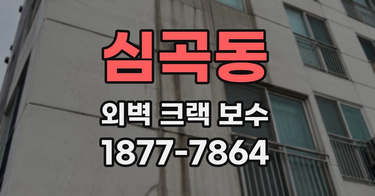심곡동 외벽 크랙 보수