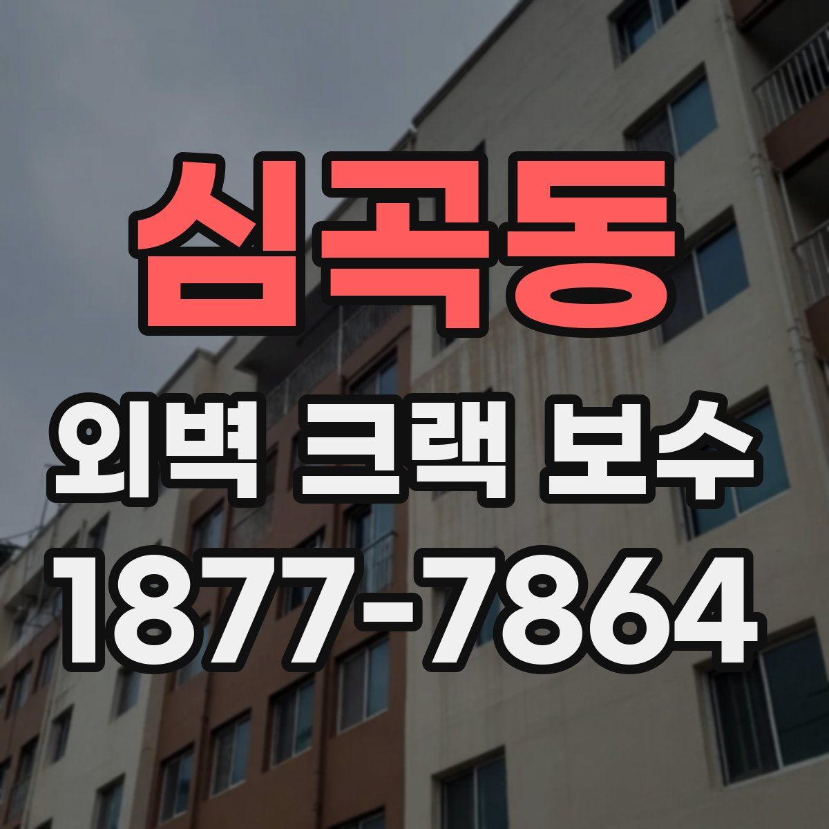 심곡동 외벽 크랙 보수