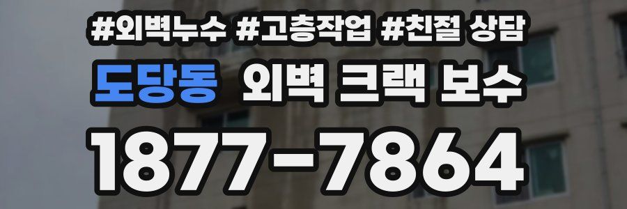 도당동 외벽 크랙 보수