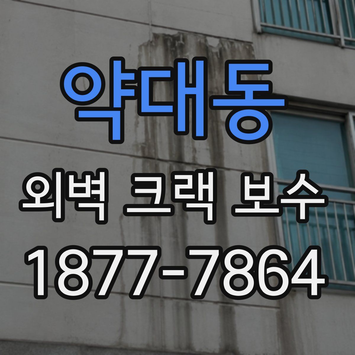 약대동 외벽 크랙 보수