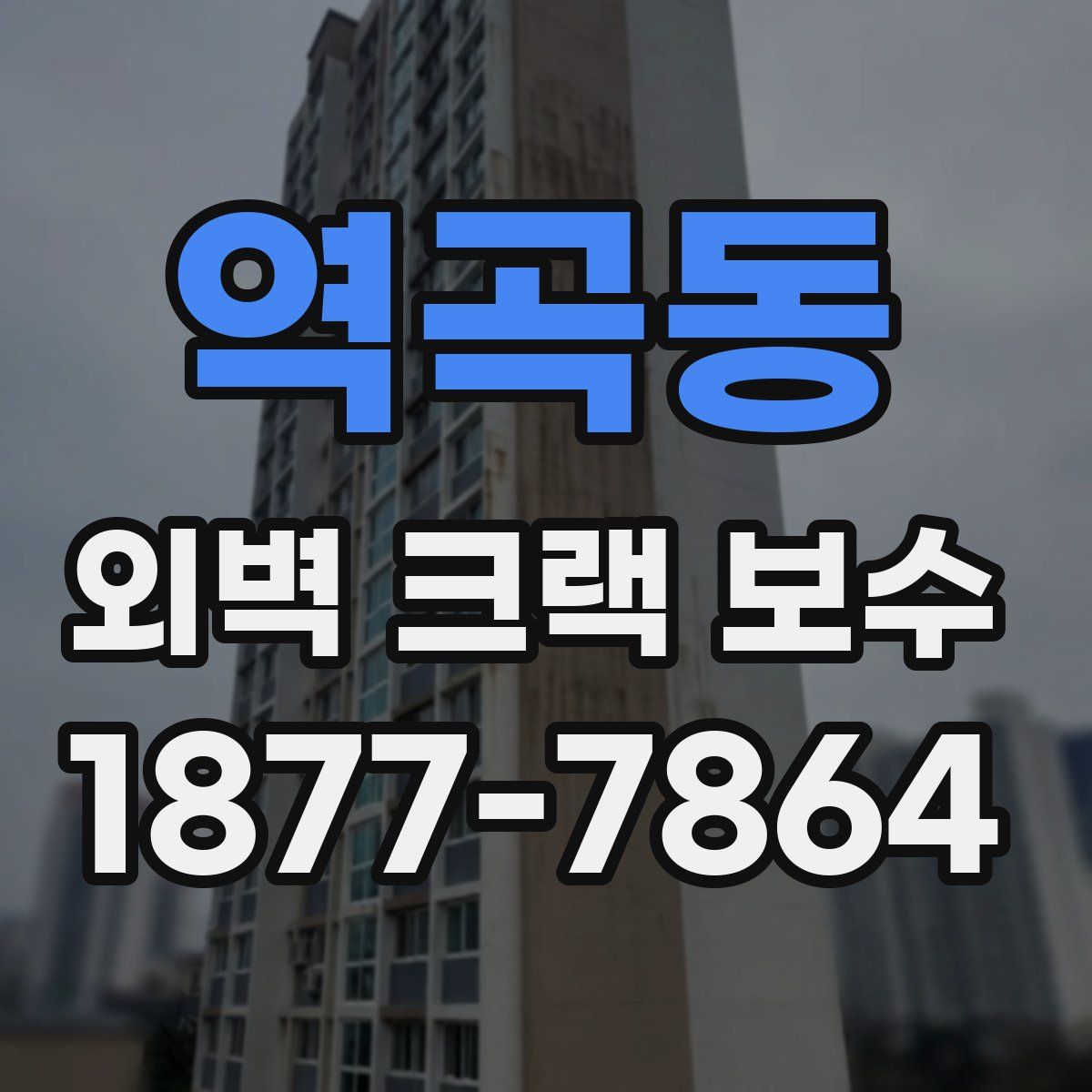 역곡동 외벽 크랙 보수