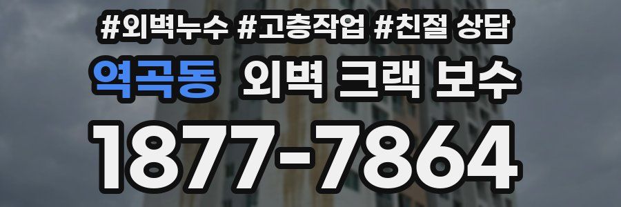 역곡동 외벽 크랙 보수