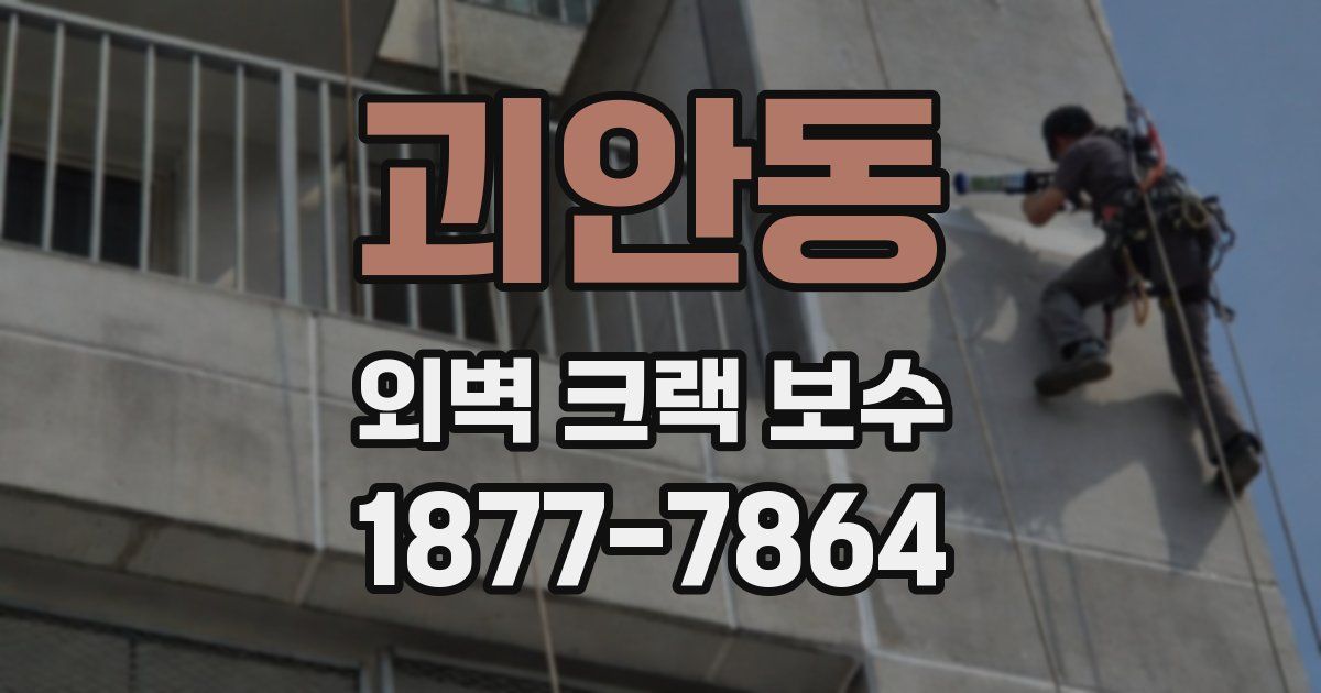 괴안동 외벽 크랙 보수