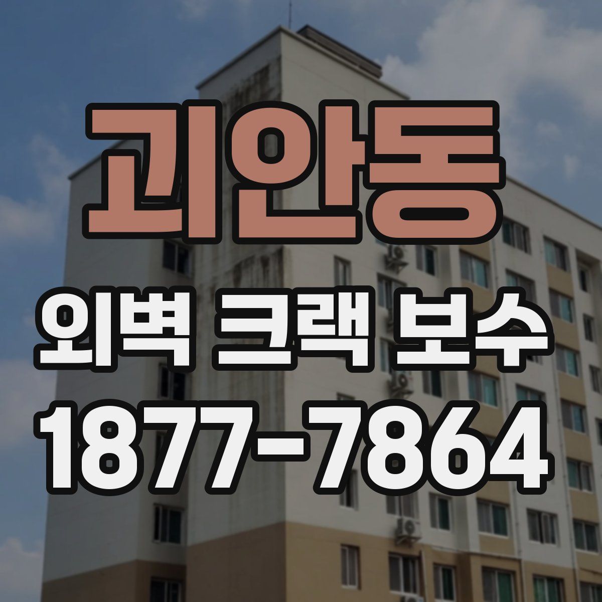 괴안동 외벽 크랙 보수