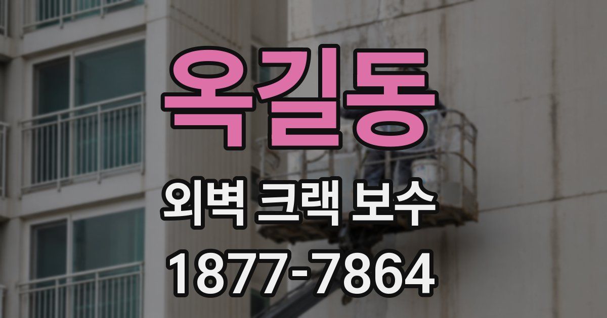 옥길동 외벽 크랙 보수