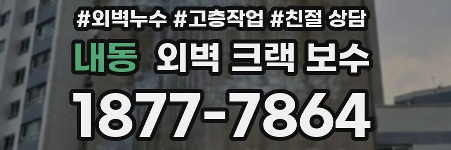 내동 외벽 크랙 보수