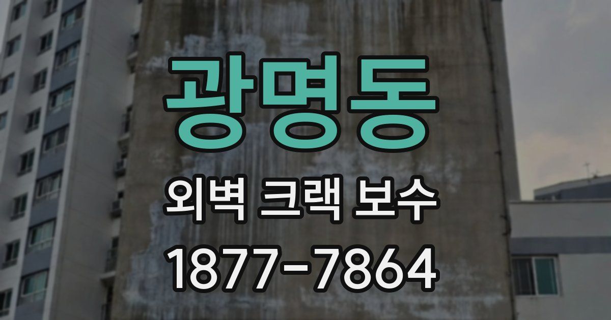 광명동 외벽 크랙 보수
