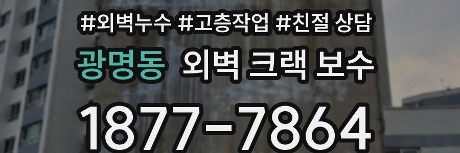 광명동 외벽 크랙 보수