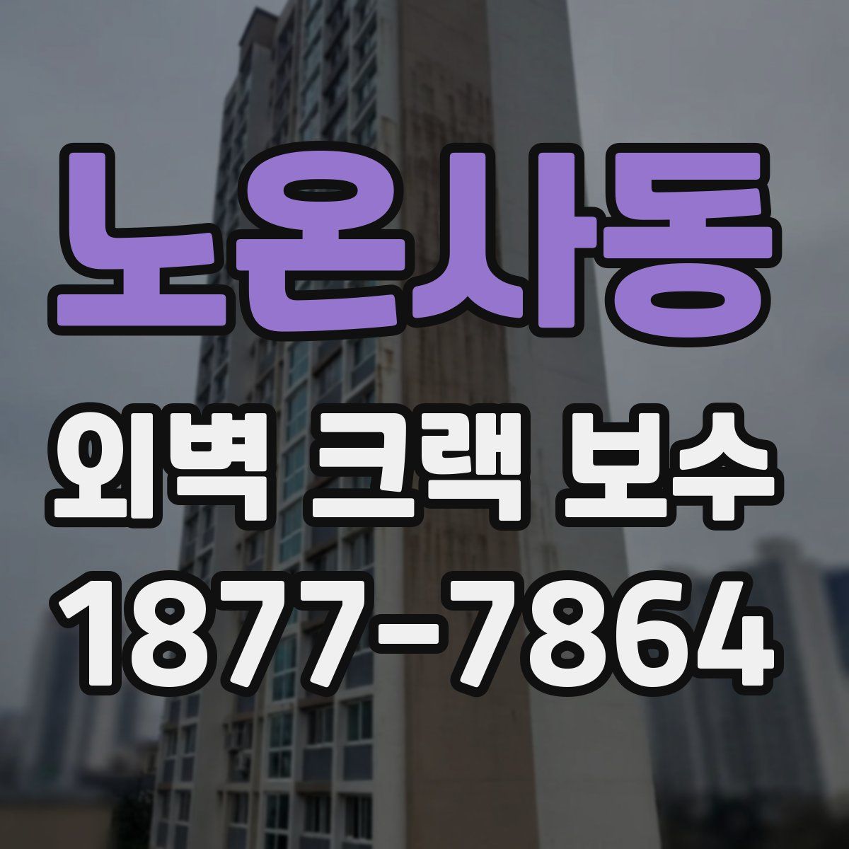 노온사동 외벽 크랙 보수