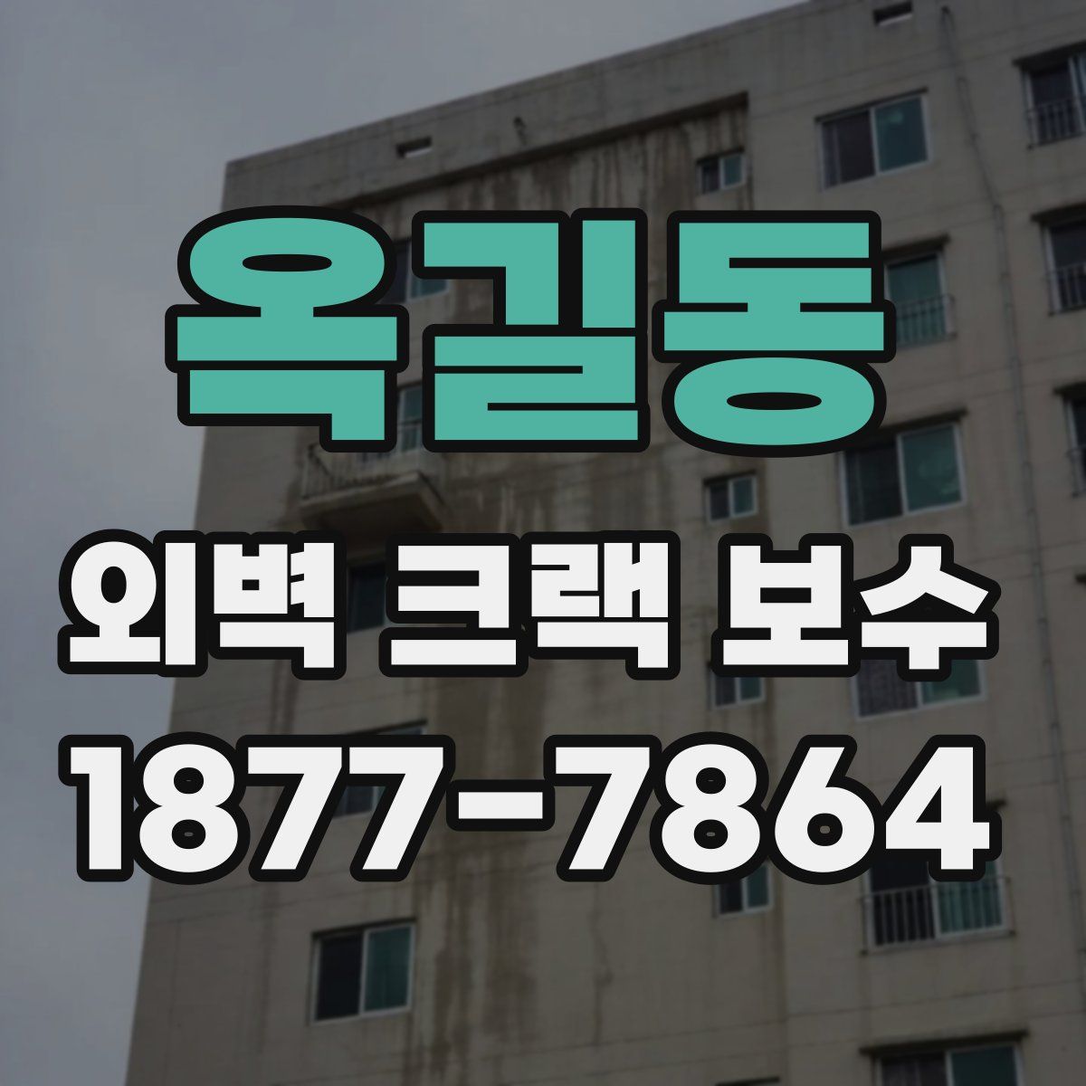 옥길동 외벽 크랙 보수