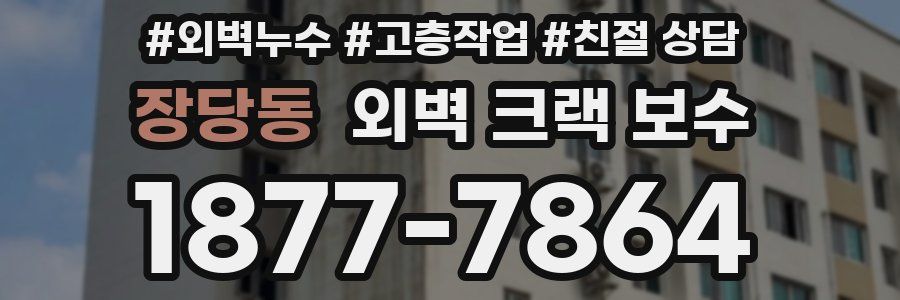 장당동 외벽 크랙 보수