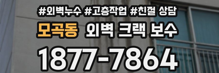 모곡동 외벽 크랙 보수