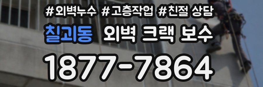 칠괴동 외벽 크랙 보수