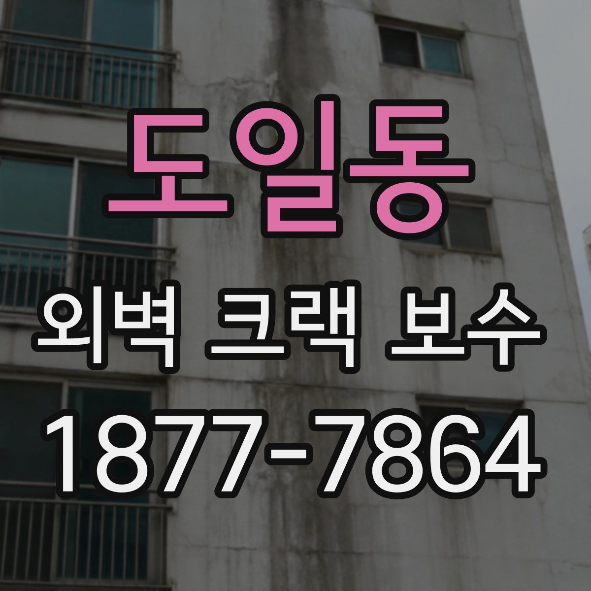 도일동 외벽 크랙 보수