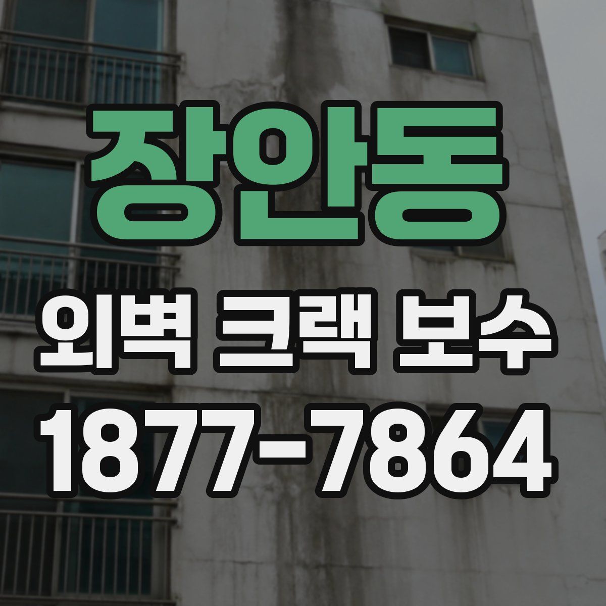 장안동 외벽 크랙 보수