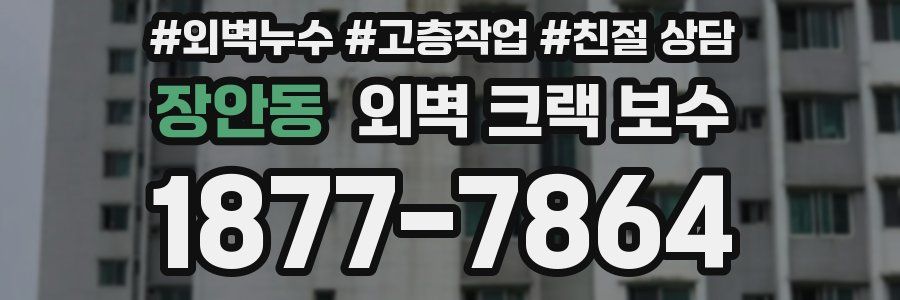 장안동 외벽 크랙 보수