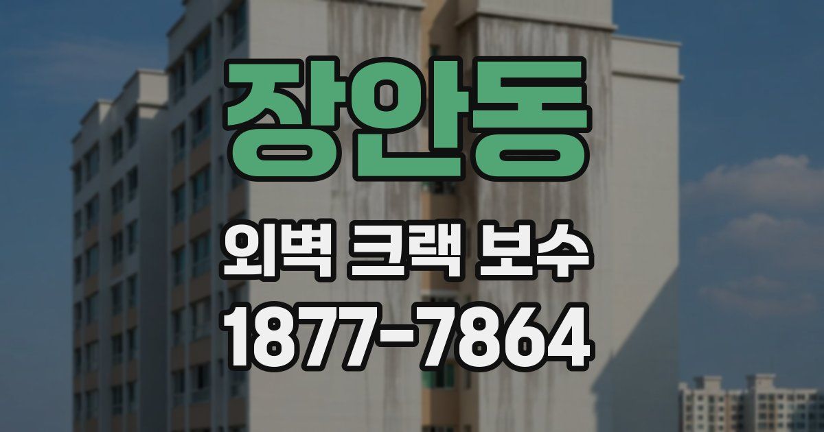장안동 외벽 크랙 보수