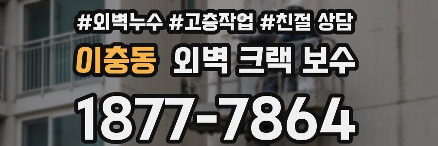 이충동 외벽 크랙 보수