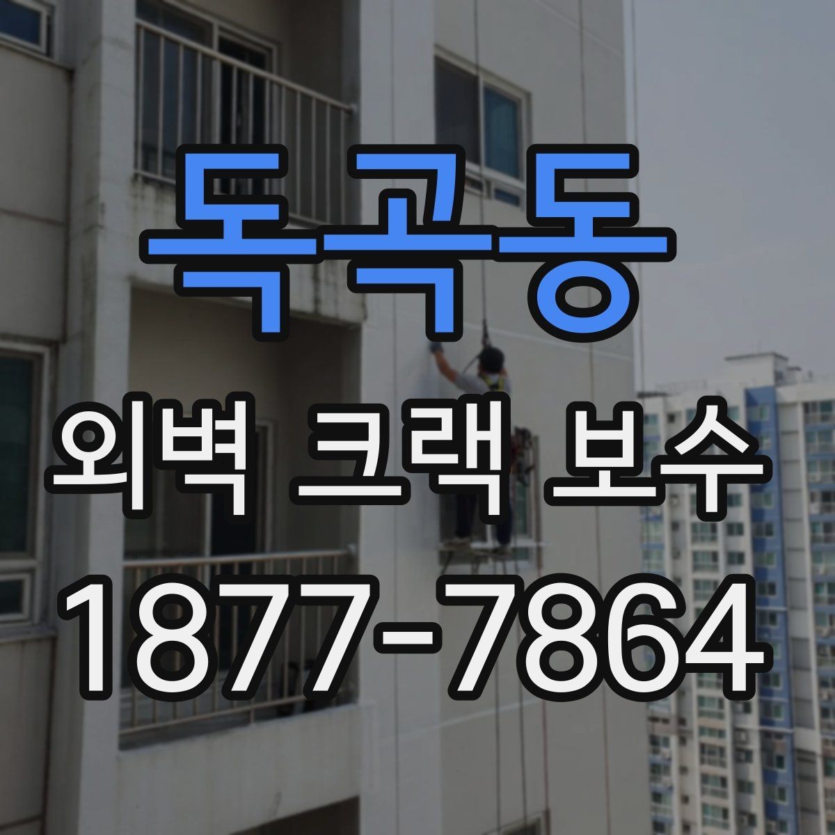 독곡동 외벽 크랙 보수 공정에서 빠지기 쉬운 절차