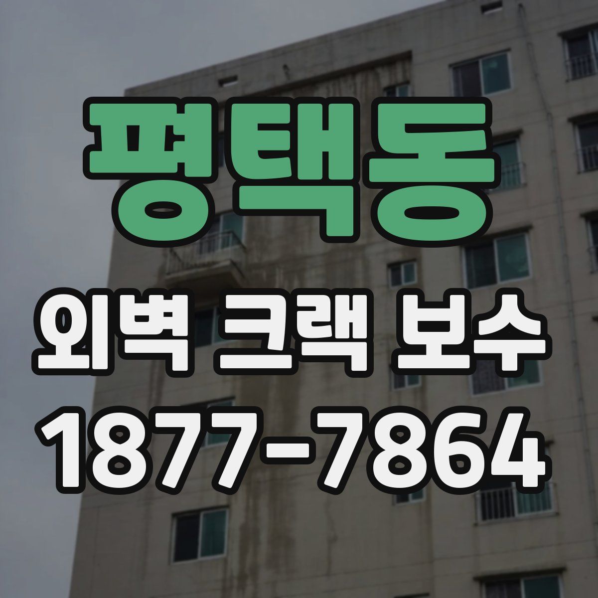 평택동 외벽 크랙 보수