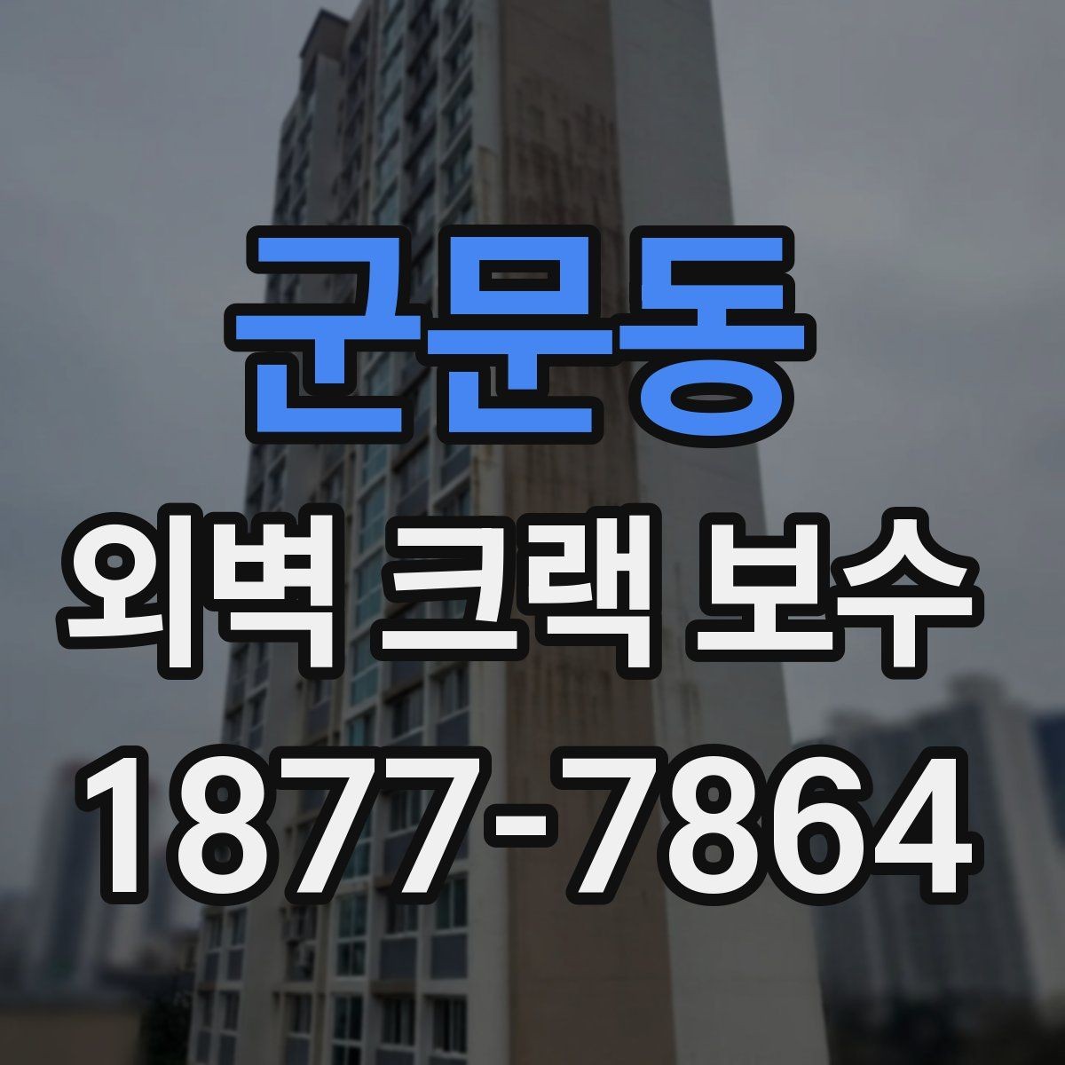 군문동 외벽 크랙 보수 시공 전 사진으로 확인하는 문제점