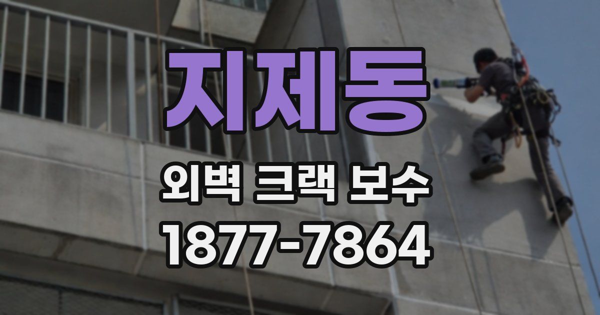 지제동 외벽 크랙 보수