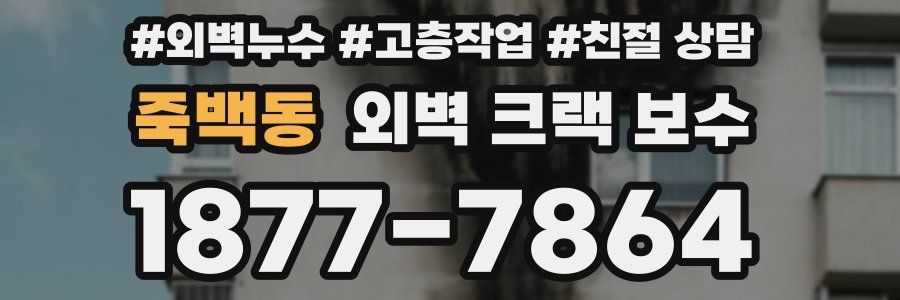 죽백동 외벽 크랙 보수