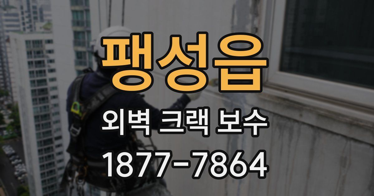 팽성읍 외벽 크랙 보수