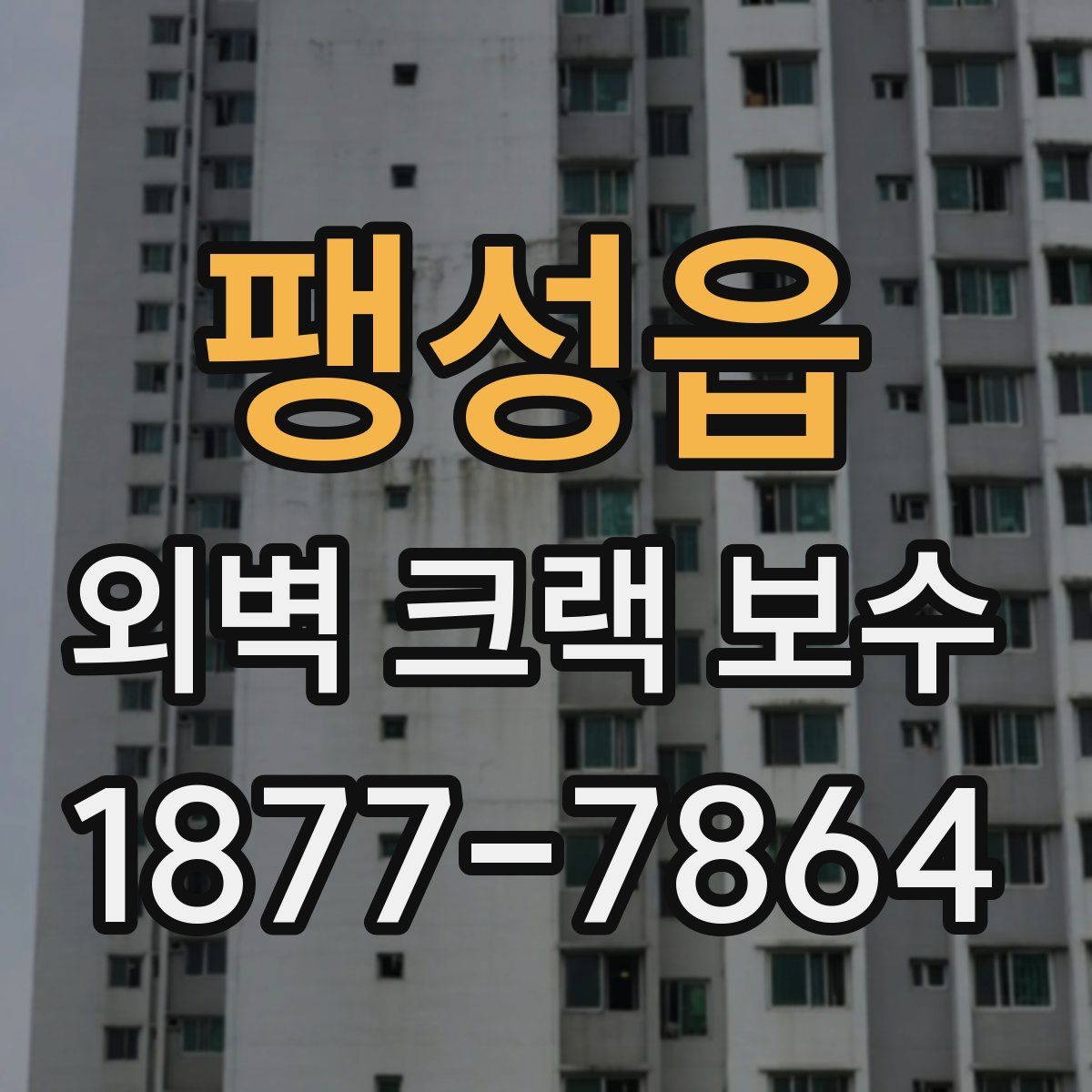 팽성읍 외벽 크랙 보수