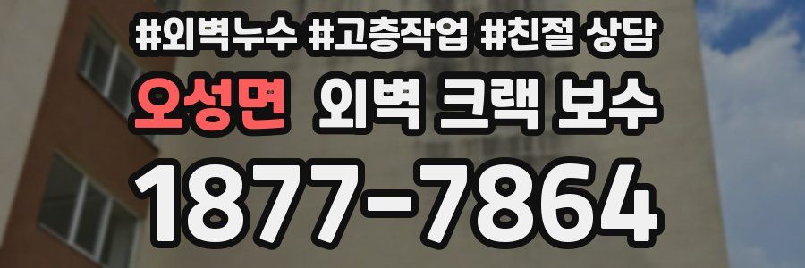오성면 외벽 크랙 보수