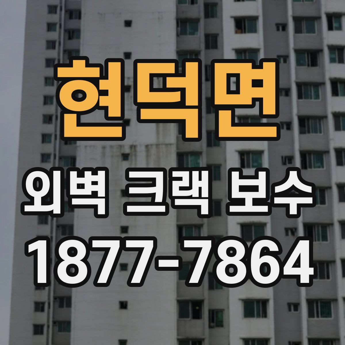 현덕면 외벽 크랙 보수