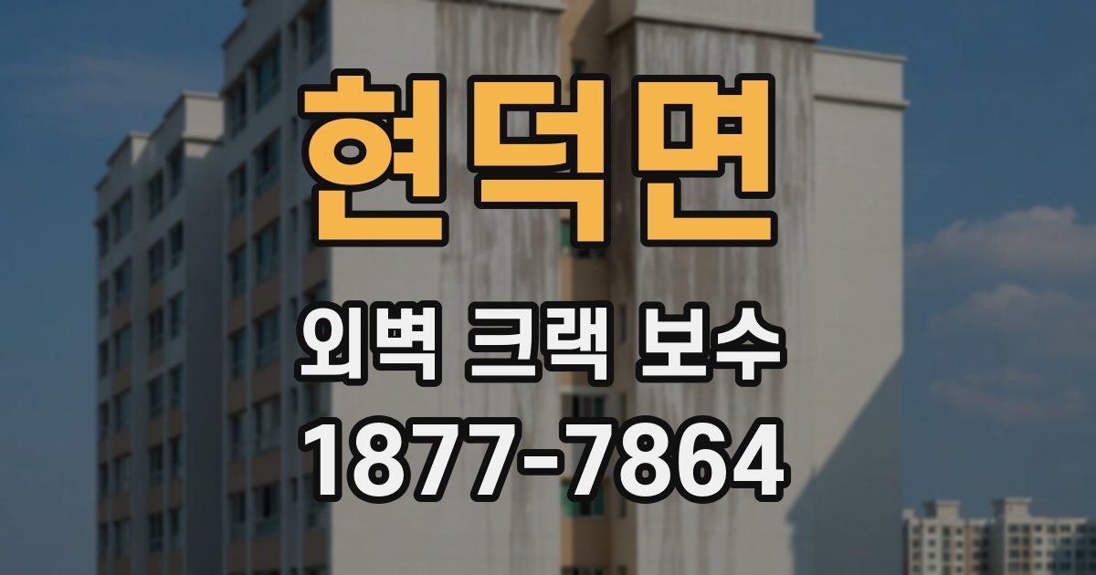 현덕면 외벽 크랙 보수