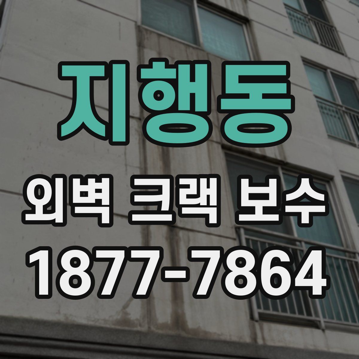 지행동 외벽 크랙 보수
